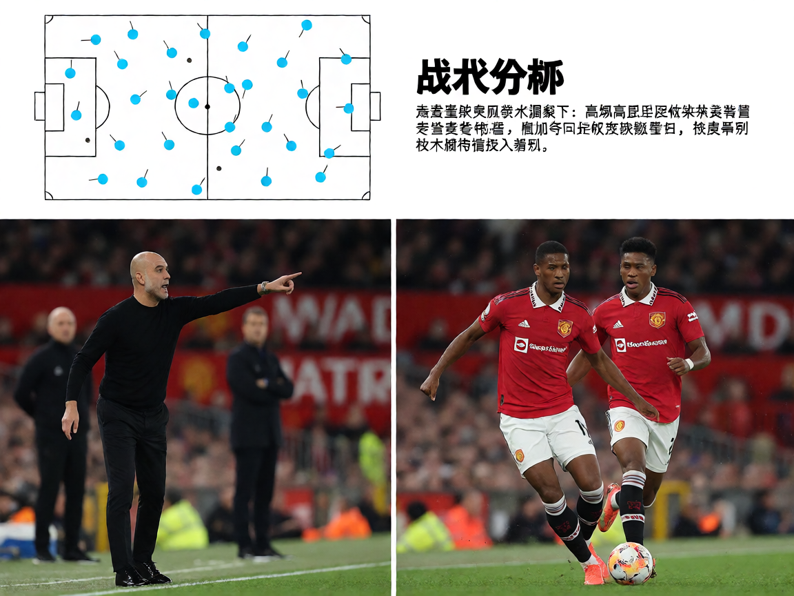 足球战术分析图，教练在场边指挥比赛